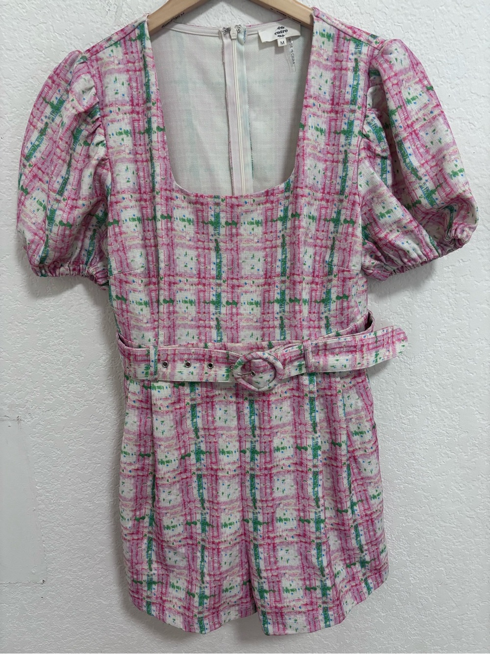 Entro faux tweed romper